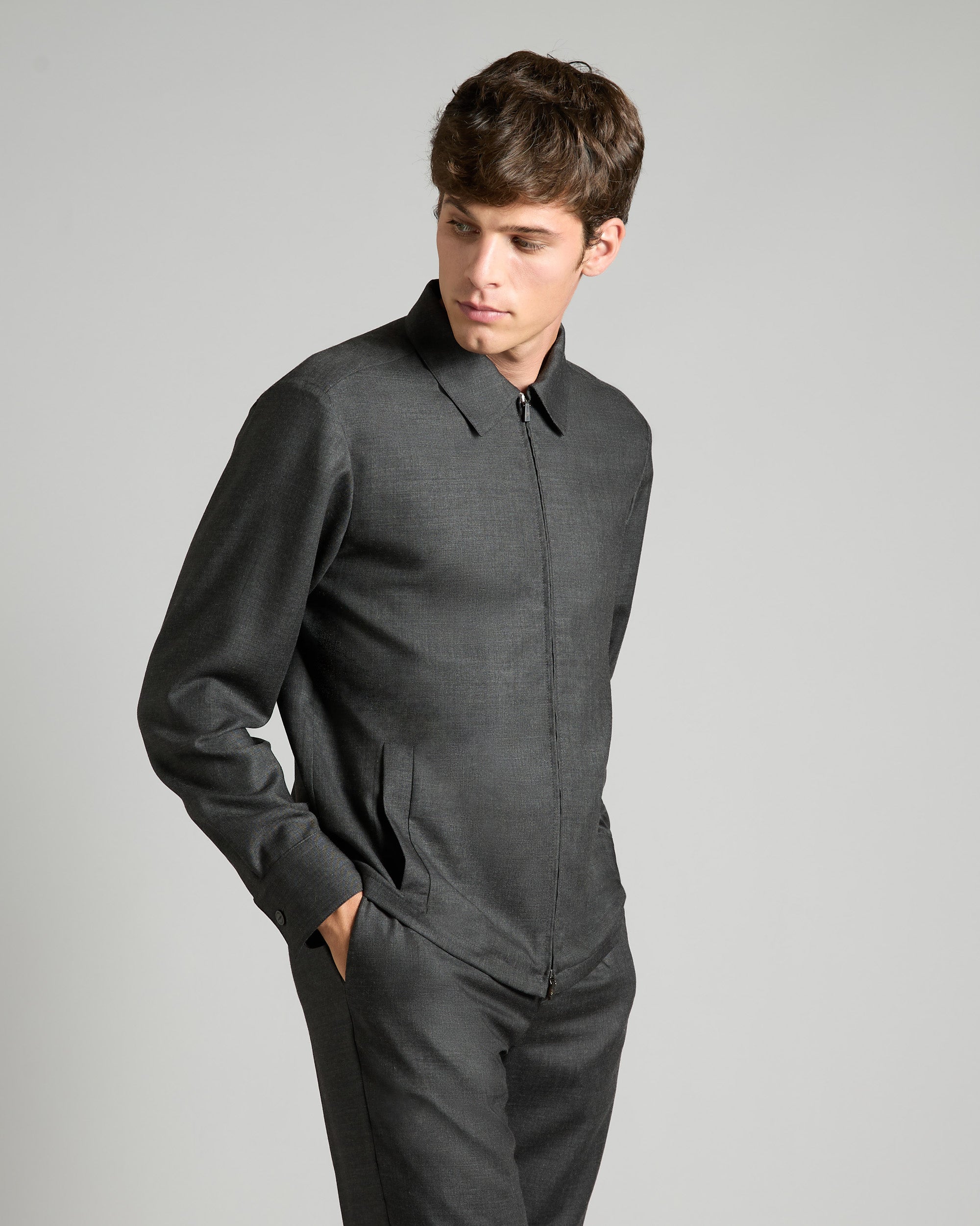 Cashmere 4.0 Shirt in grau