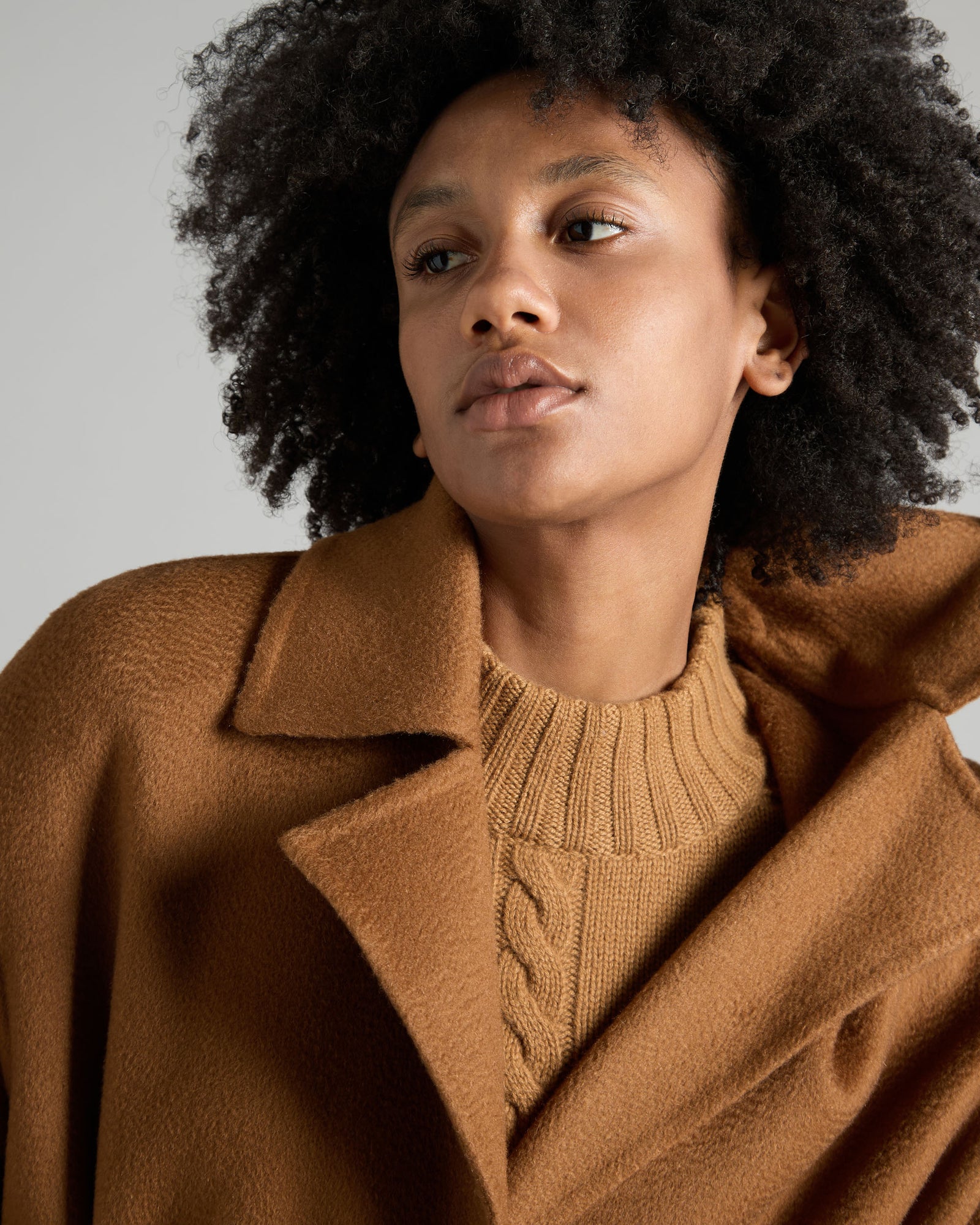 Cashmere brown coat