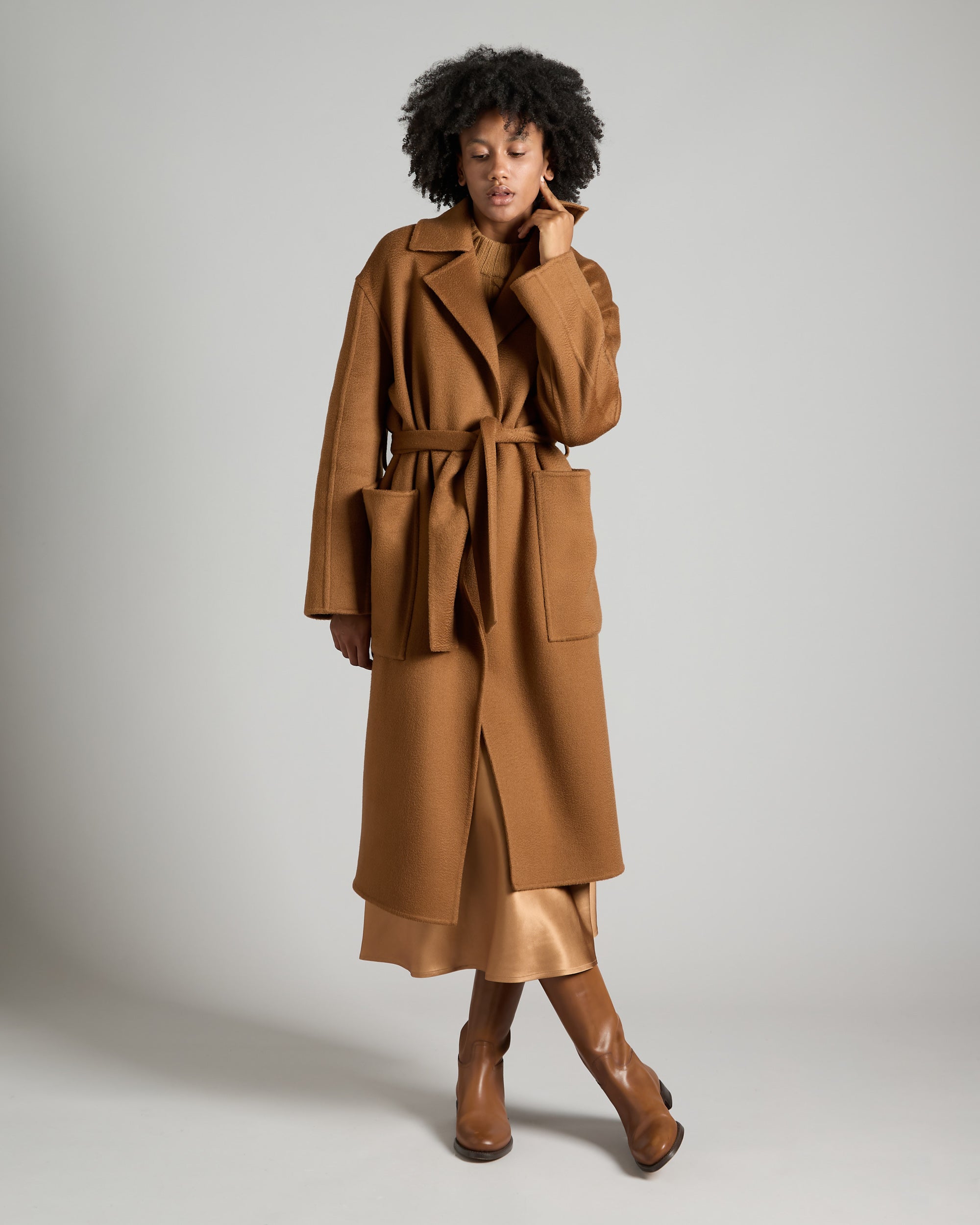 Cashmere brown coat