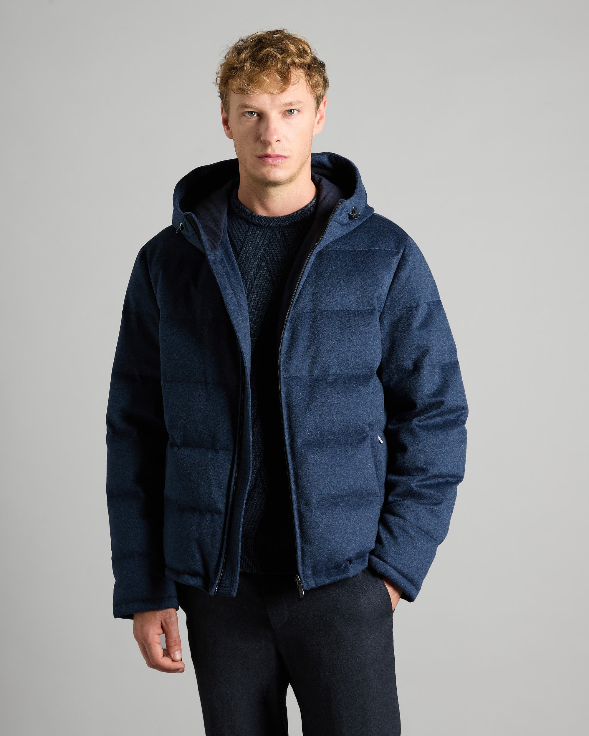 Blouson Down Jacket in Cashmere Blue