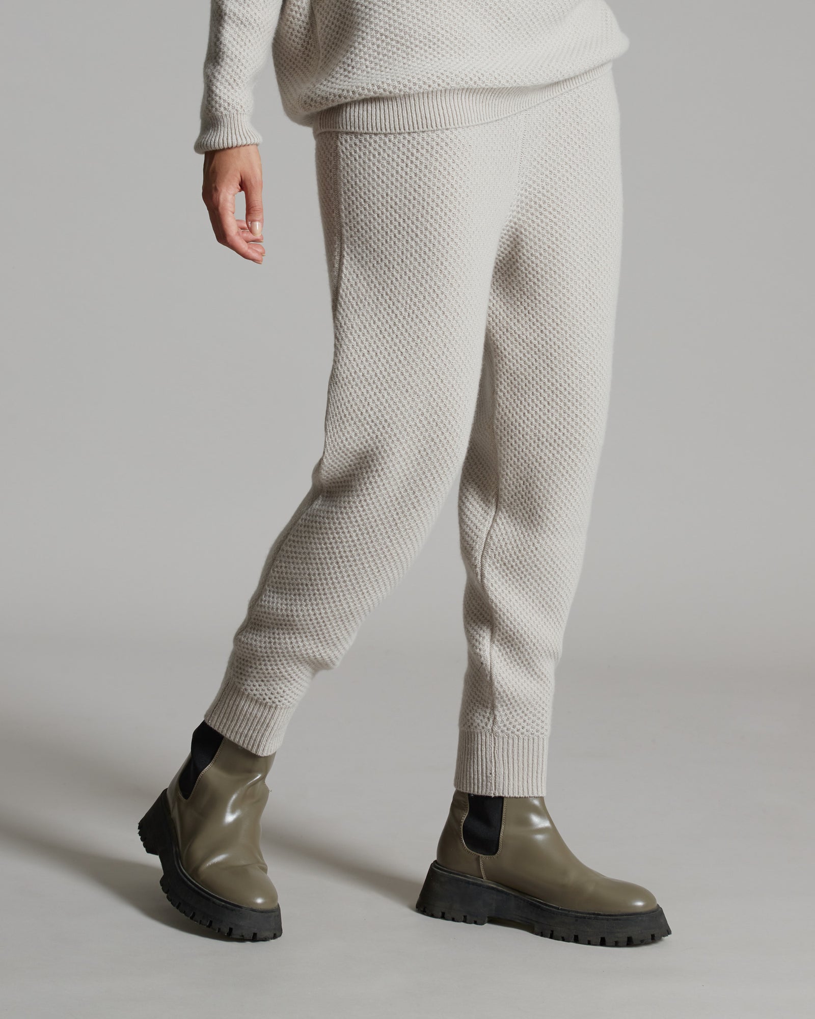 Pantalone in Kid Cashmere beige