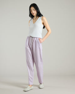 Pantalone in Cashmere 4.0 glicine