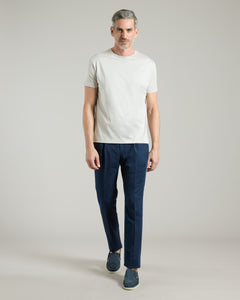 Blue cotton pants