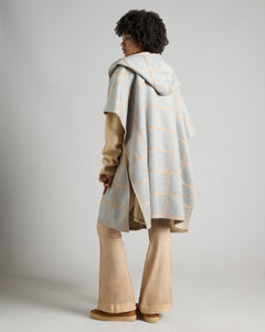 Check Cashmere cape